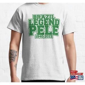 Pel Rip Brazil Soccer Legend Classic Tshirt
